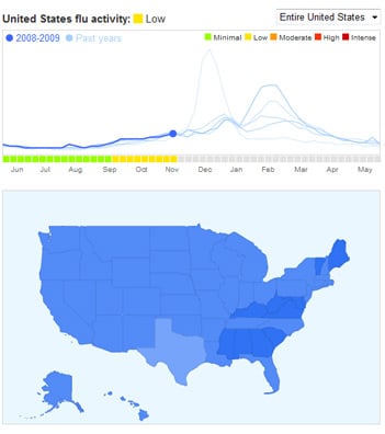 Lire la suite à propos de l’article Google Flu Trends pour suivre la grippe aux USA